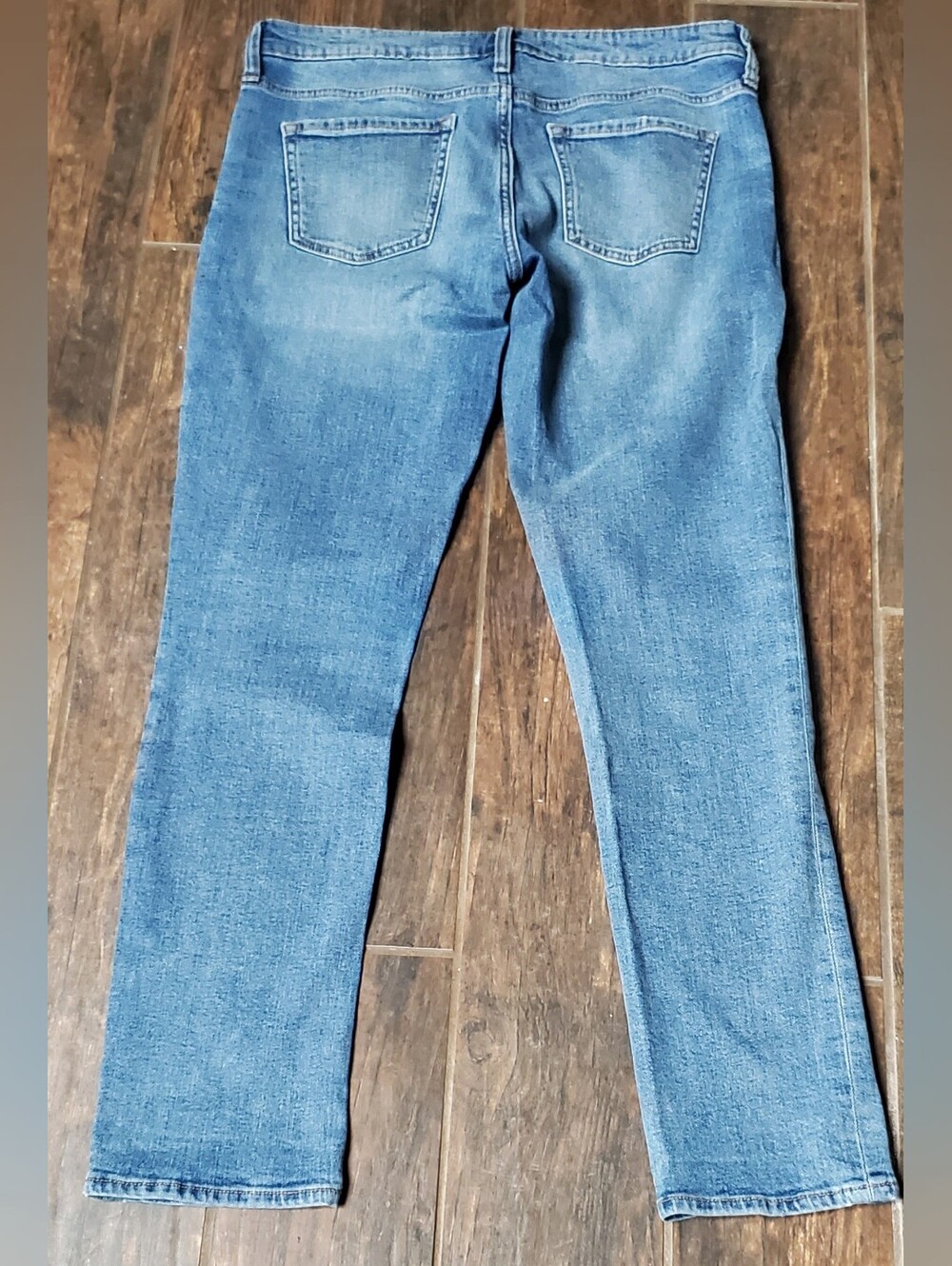 GAP Jeans Womens 6/28 Real Straight Fit Stretch Blue Mid Rise Medium Wash - Picture 2 of 4
